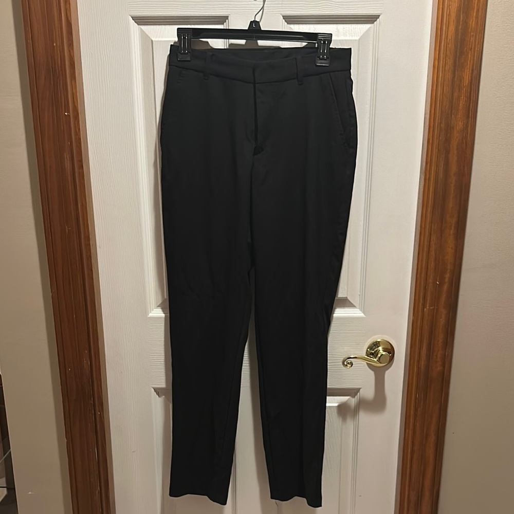Van Heusen Black Formal Straight-Leg Pants
